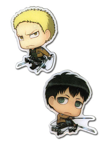 Attack On Titan Reiner & Bertholdt Lapel Pins Set of 2