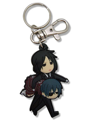 Black Butler Ciel & Sebastian Dinner Keychain
