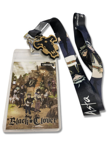 Black Clover Lanyard W/ Black Bull Charm