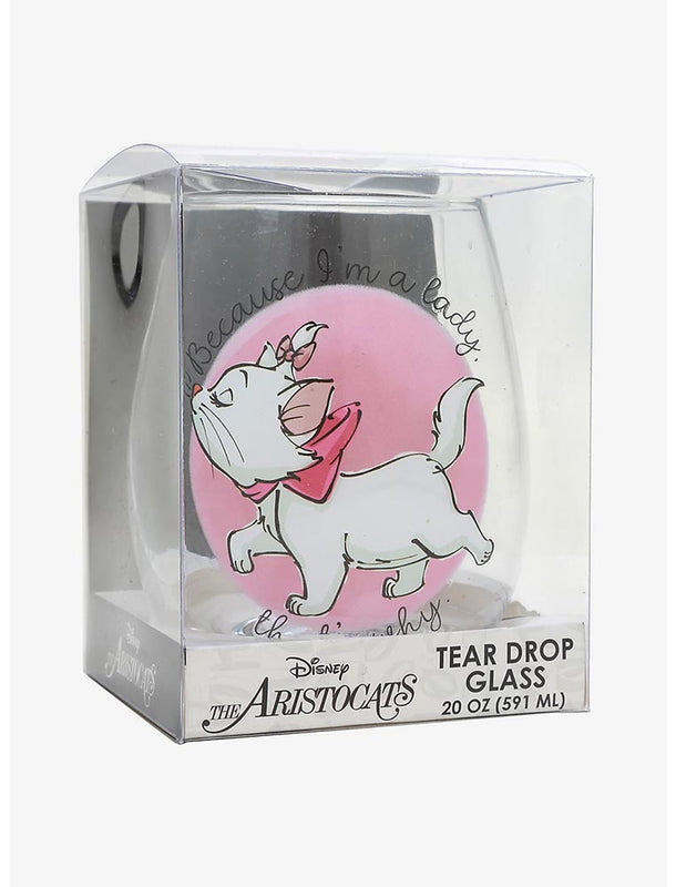 Disney Aristocats Marie Teardrop Wine Glass 20 oz