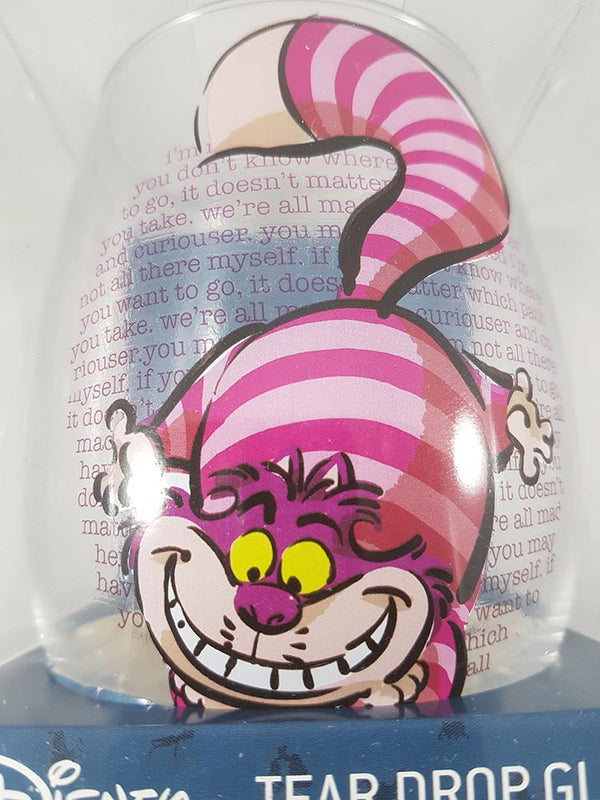 Disney Classics Alice In Wonderland Cheshire Cat Teardrop Wine Glass 20 oz