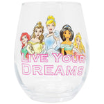 Disney Princess Live Your Dreams Teardrop Wine Glass 20 oz