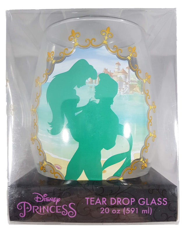 Disney Princesse La Petite Sirène Silhouette Verre à Vin en Forme de Larme