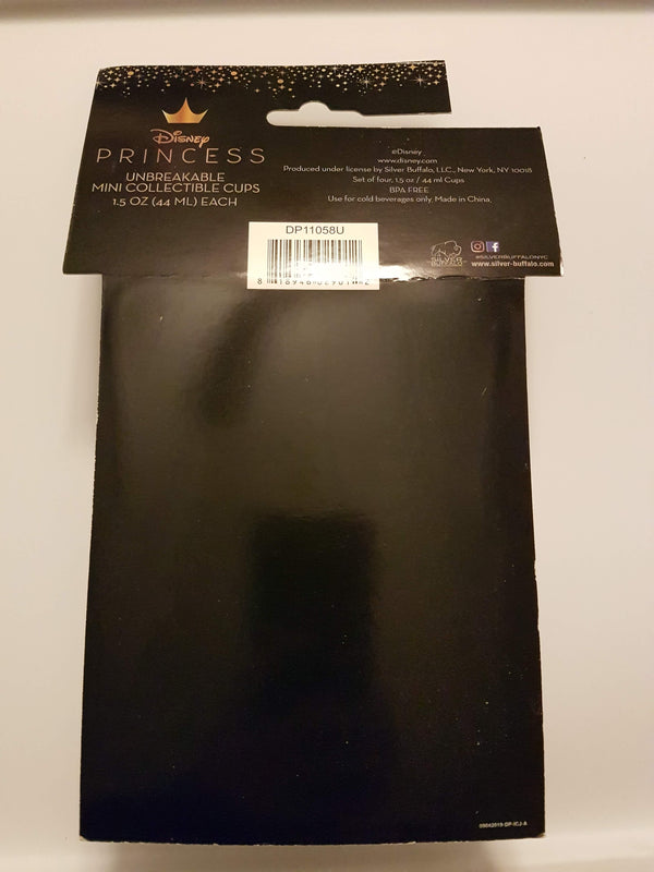 Disney Princess Unbreakable Mini Collectible Cups 1.5 oz