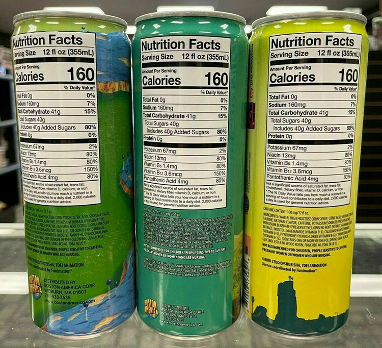 Dragon Ball Z Energy Drink 3 Pack Variety 12 oz