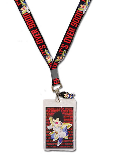 Dragon Ball Z It's Over 9000 Lanyard W/ Vegeta Charm