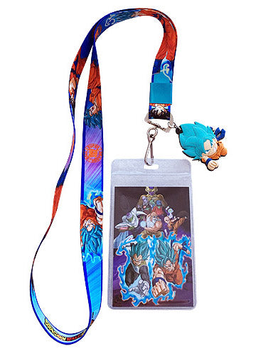 Dragon Ball Z Resurrection F SSGSS Goku Lanyard W/ Charm