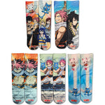 Fairy Tail Themed Socks 5-Pack Set