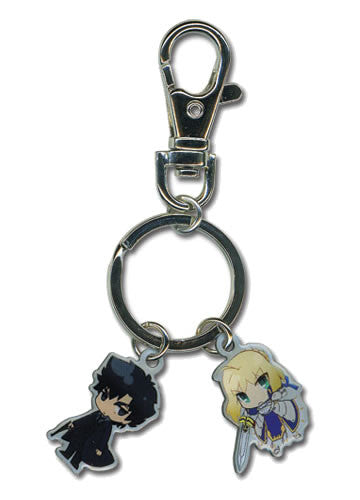 Fate/Zero Kiritsugu & Saber Metal Keychain