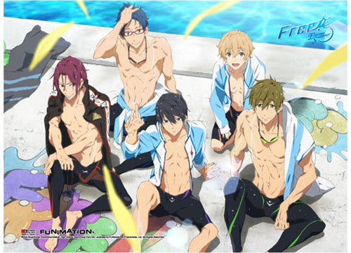 Free! Iwatobi Swim Club Group Swimsuit Wall Scroll
