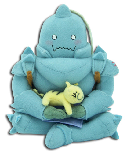 Fullmetal Alchemist Alphonse W/ Cat Sitting Pose Plush Doll