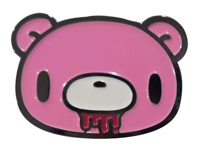 Gloomy Bear Head With Blood Lapel Pin