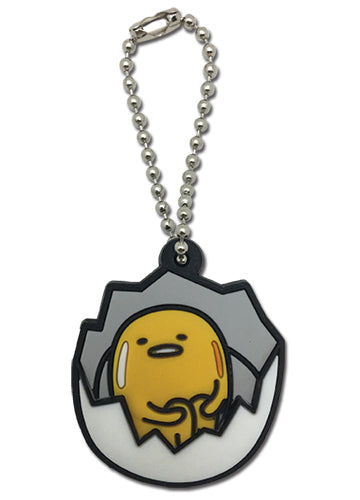 Gudetama The Lazy Egg Hiding Keycap Keychain