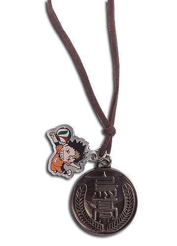 Haikyu!! Yuu SD & Karasuno High Symbol Necklace