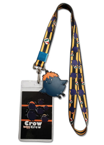 Haikyu!! Karasuno Crows Lanyard W/ Hinata Charm
