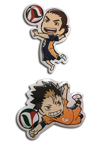 Haikyuu!! Yuu & Asahi Lapel Pins Set of 2