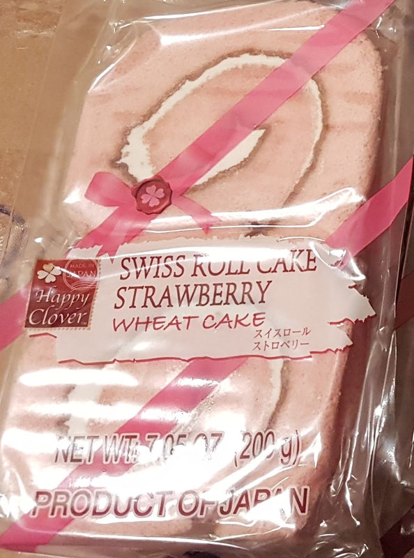 Happy Clover Strawberry Swiss Cake Roll 4 Pack