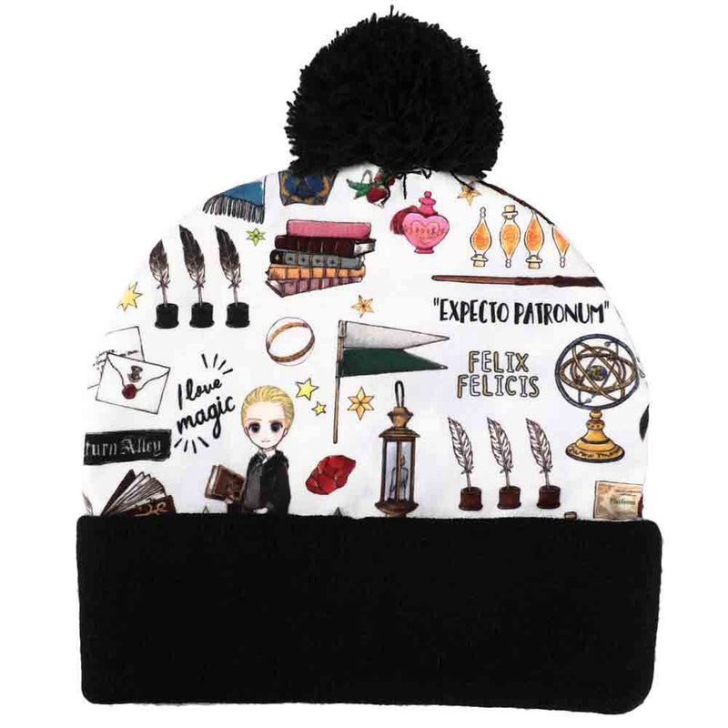 Harry Potter All Over Pom Beanie Hat