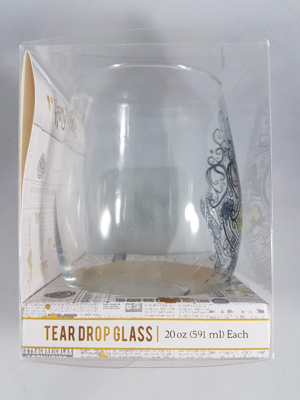 Harry Potter Hogwarts Crest Teardrop Wine Glass