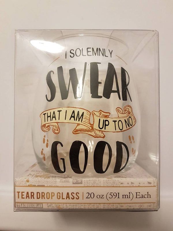 Harry Potter Up To No Good Teardrop Wine Glass
