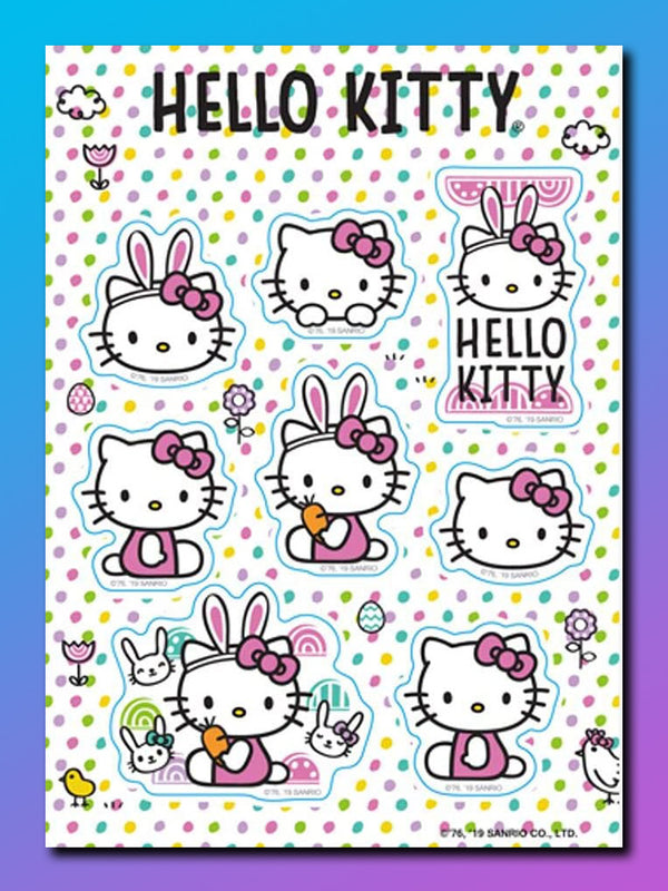 Hello Kitty Easter Bunny Sticker Set