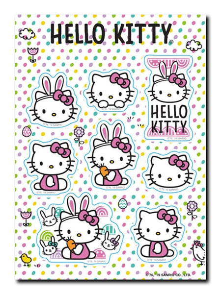 Hello Kitty Easter Bunny Sticker Set