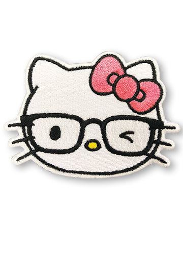 Hello Kitty Pink Bow Eyeglasses Sew On Patch