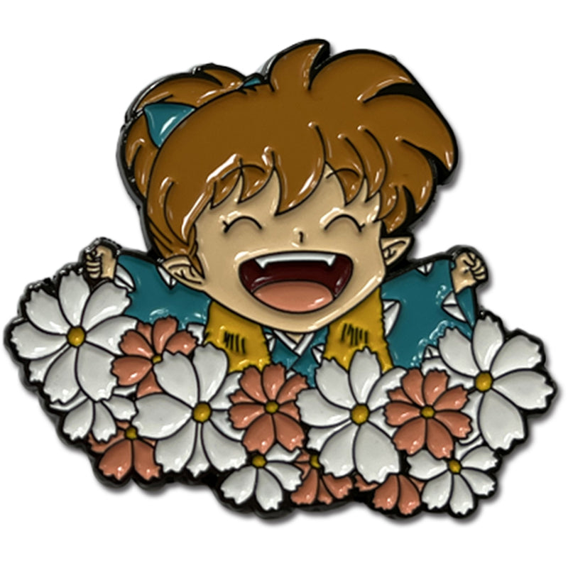 Inuyasha Shippo Flowers Enamel Lapel Pin