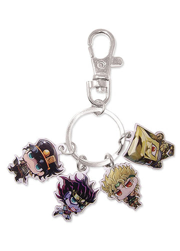 Jojo's Bizarre Adventure Group Metal Keychain