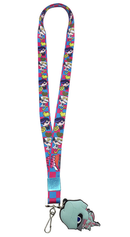 Jojo's Bizarre Adventure Josuke & Jotaro Lanyard With Charm