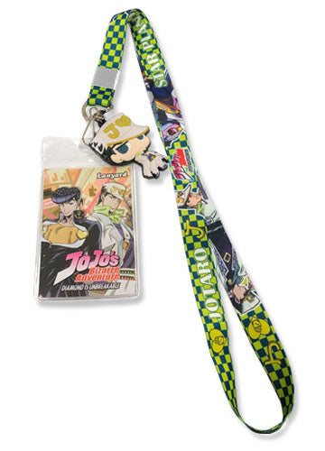 Jojo's Bizarre Adventure Jotaro & Star Platinum Lanyard W/ Charm