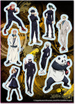 Jujutsu Kaisen Characters Group Sticker Set
