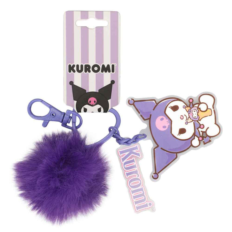 Kuromi Multi Charm Pom Pom Keychain