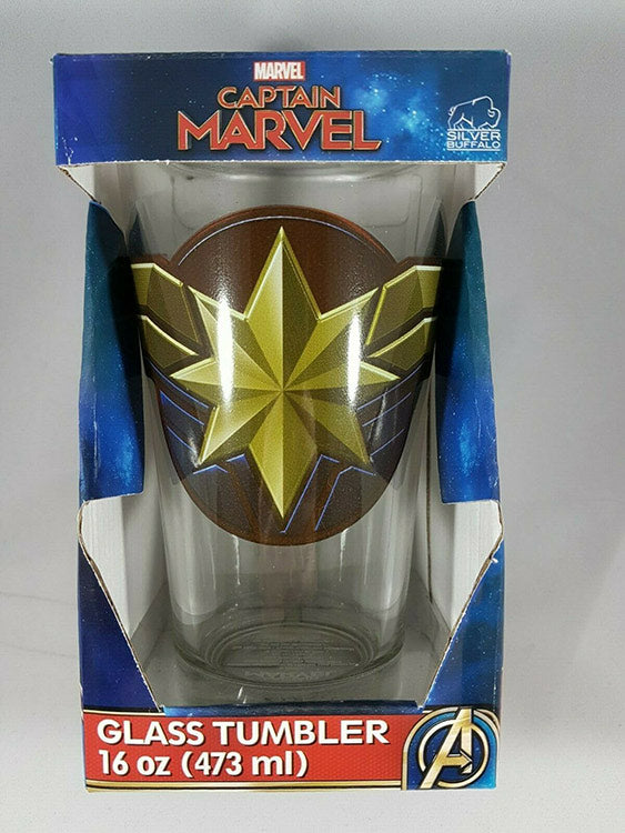 Marvel Comics Captain Marvel Pint Glass 16 oz