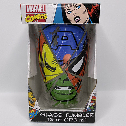 Marvel Comics Character Collage Pint Glass 16 oz