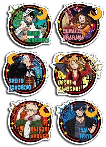 My Hero Academia Halloween Characters Sticker Set