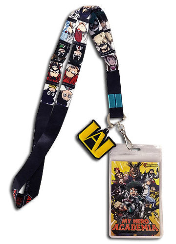 My Hero Academia Hero Portraits Lanyard W/ Charm