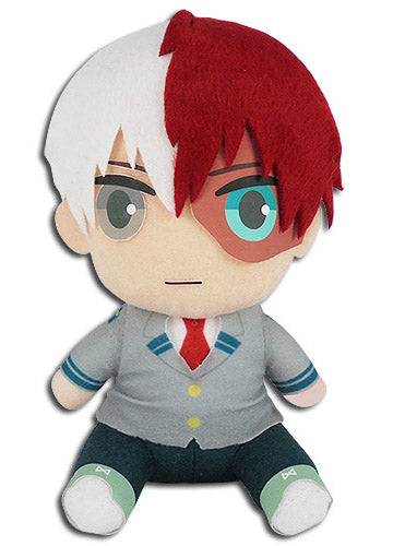 My Hero Academia Shoto Todoroki School Uniform 8" Sitting Pose Plush Doll
