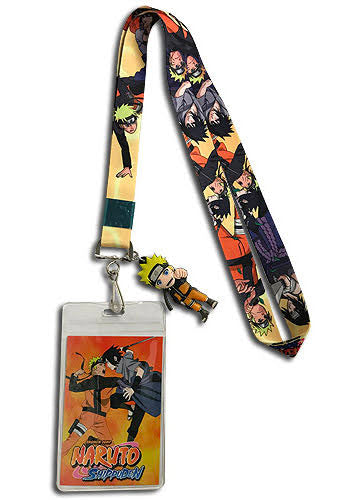 Naruto & Sasuke Lanyard W/ Charm