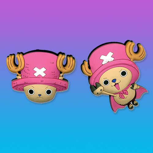 One Piece Chopper Lapel Pins Set of 2