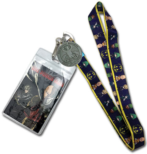 One Punch Man Group Lanyard avec breloque Hero Association