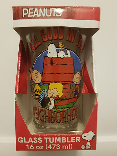 Peanuts All Good In The Neighborhood Pint Glass 16 oz