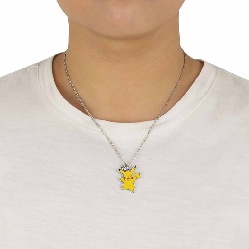 Pokemon Pikachu & Eevee Magnetic Pokeball Charm Necklace