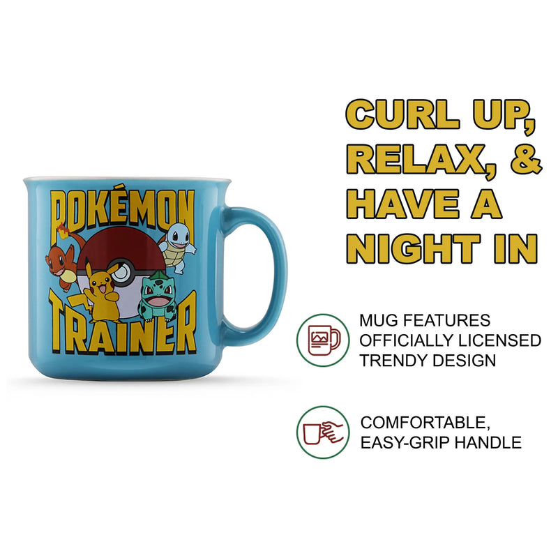 Pokemon Trainer Starters Ceramic Camper Mug 20 oz