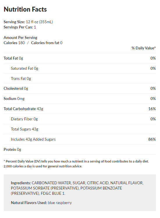 Pusheen I’m Busy Blue Raspberry Fizzy Pop Soda