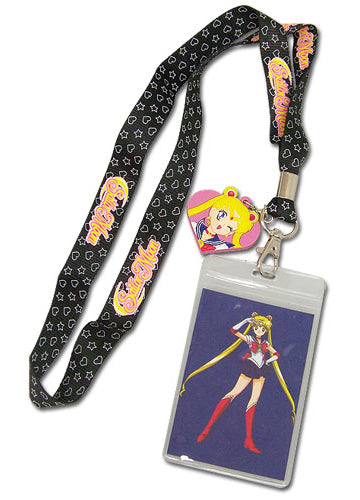Sailor Moon Hearts & Stars Lanyard With Charm