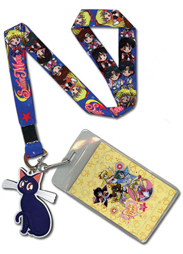 Sailor Moon Inner Senshi Lanyard With Luna Charm