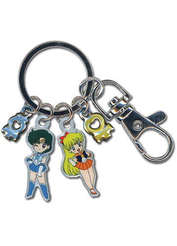 Sailor Moon Mercury & Venus Metal Key Chain