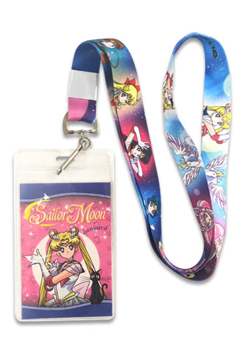 Sailor Moon Super S Group Lanyard W/ ID Badge Holder