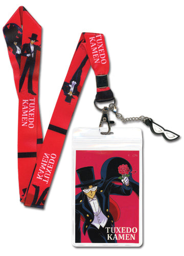 Sailor Moon Tuxedo Kamen Lanyard W/ Mask Charm